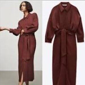 Zara Burgundy Maxi Dress